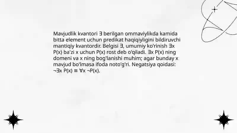 Kvantorlar tushunchasi 4