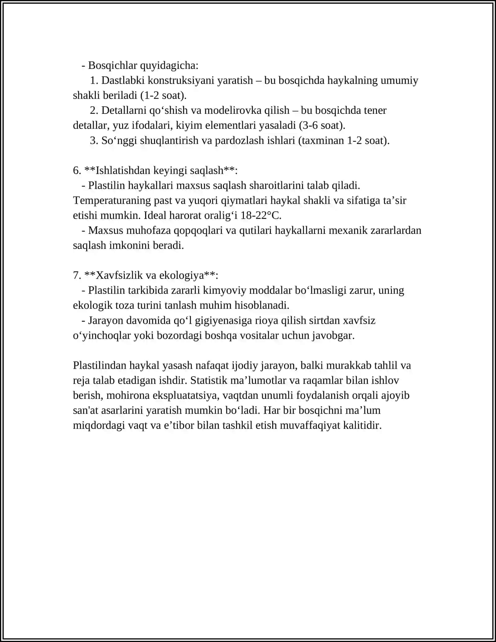 PLASTILINDAN MEVALAR SHAKLINI YASASH 4