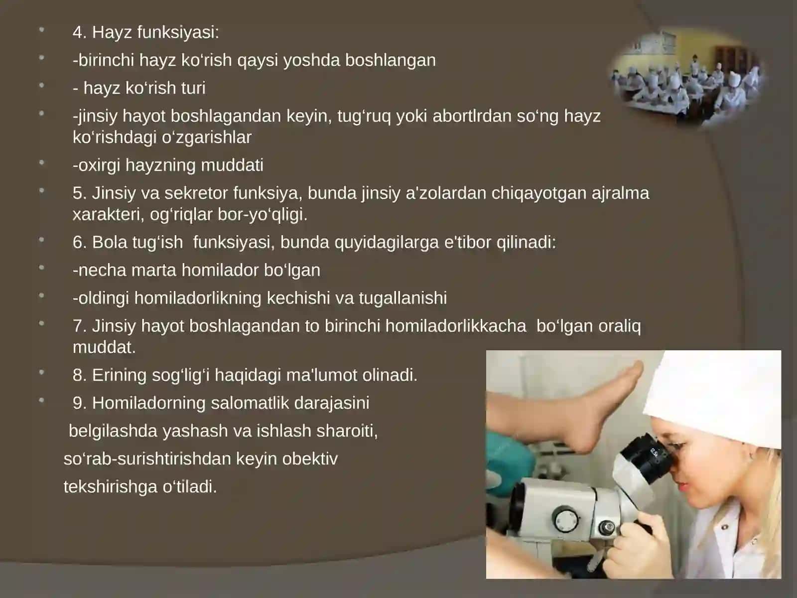 AKUSHERLIK VA GENIKOLOGIYA FANI 4