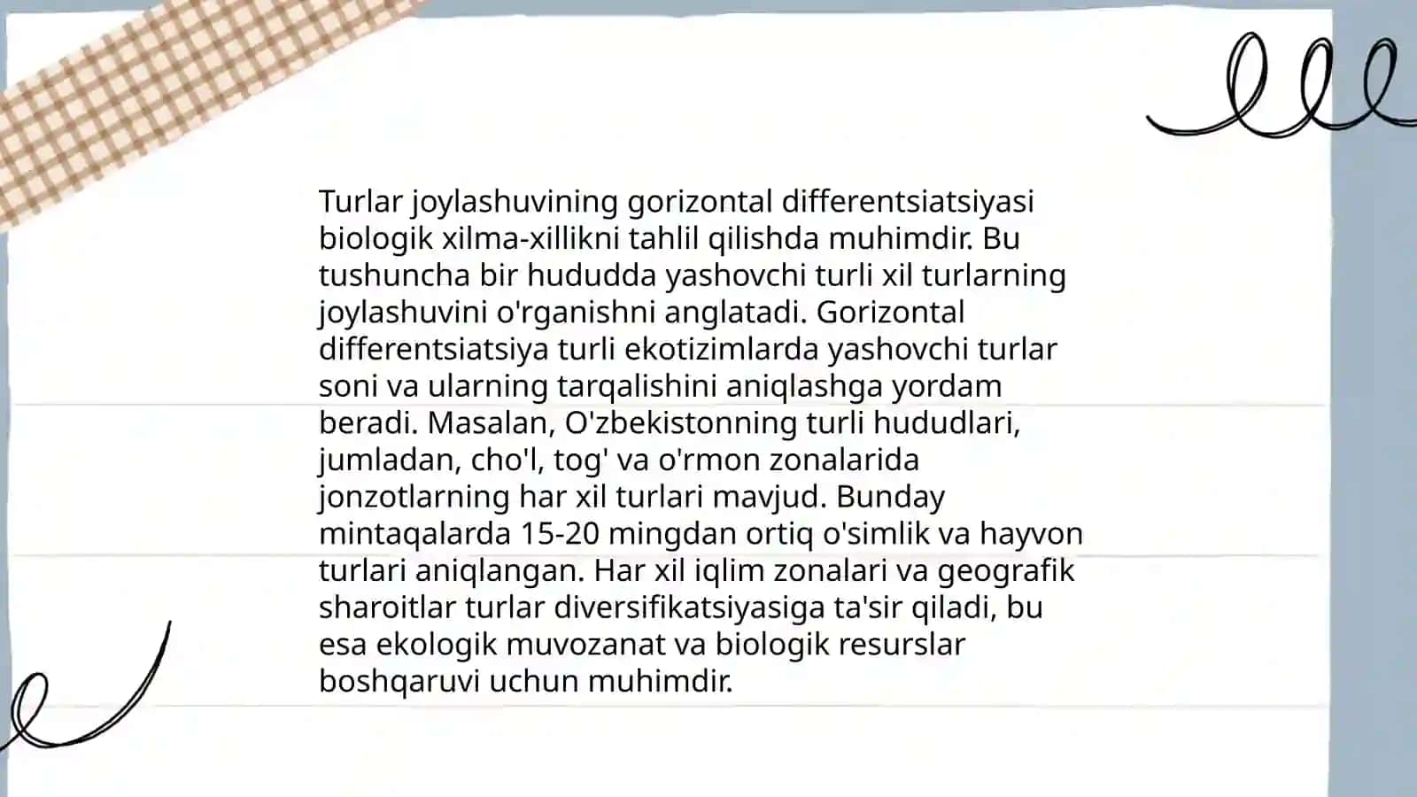 Fitosenozda turlarning joylashuvi-gorizontal joylashuvini aniqlash 4
