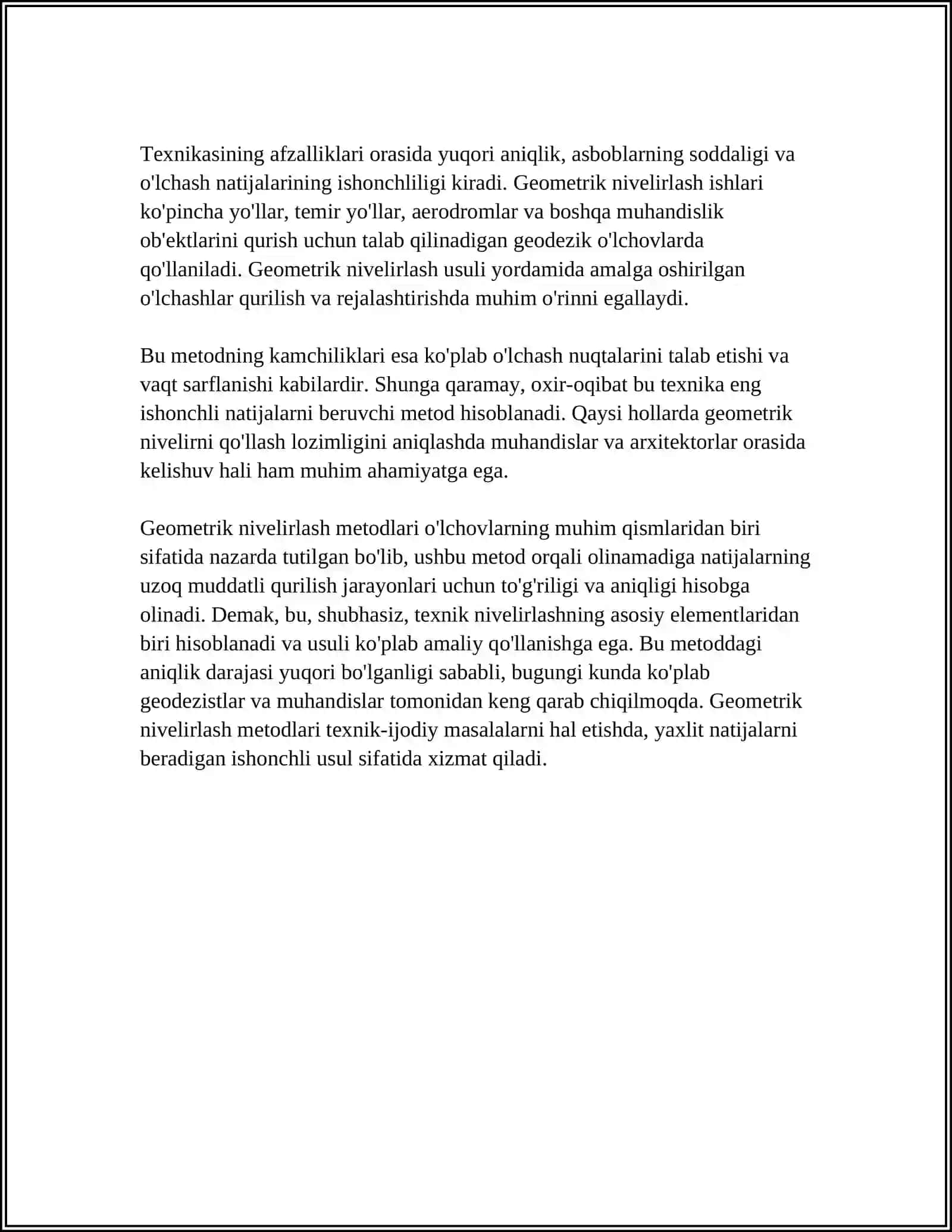 TEXNIK NIVELIRLASH ISHLARI 4