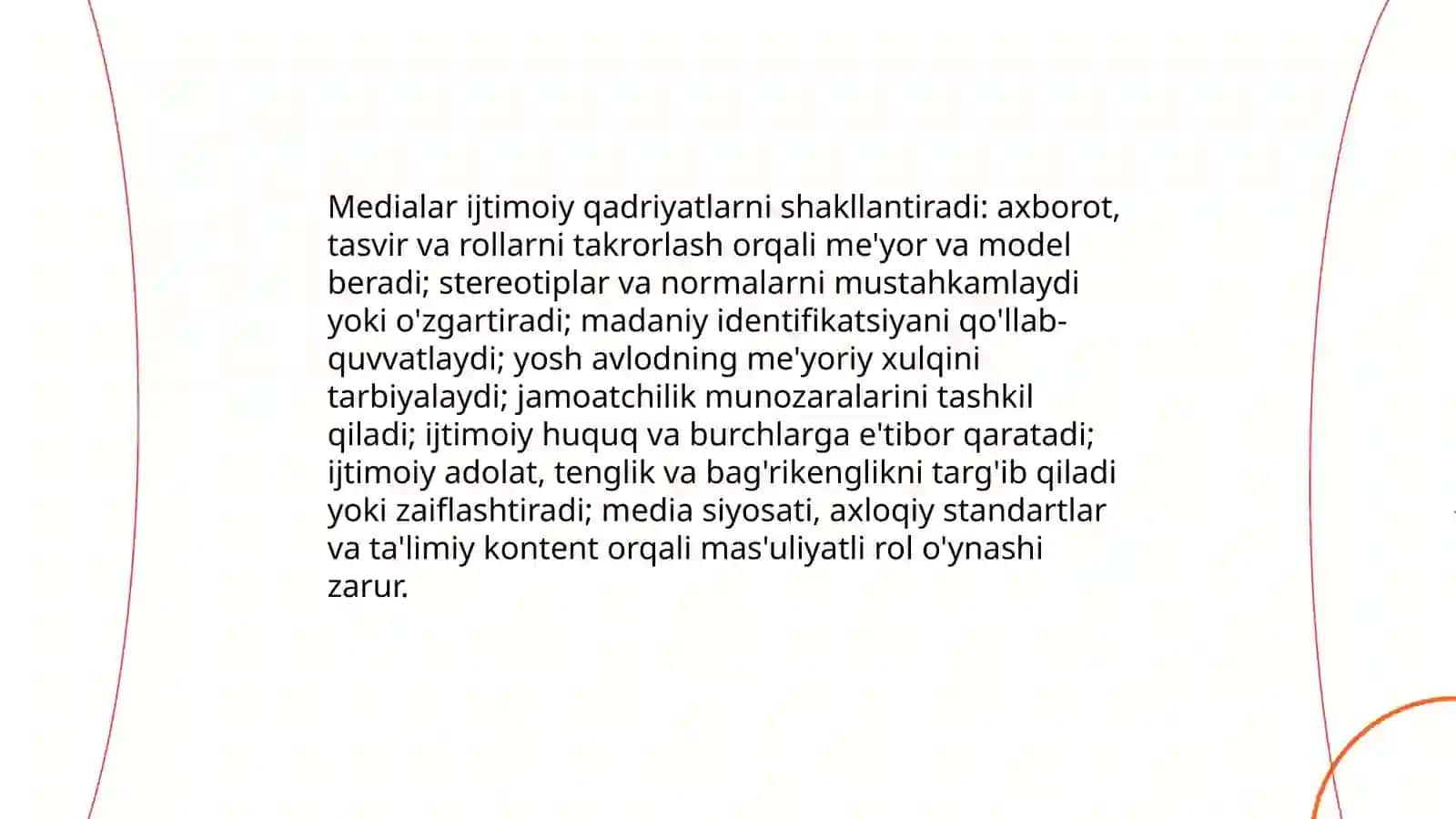 Medialarning ijtimoiy mazmuni 4