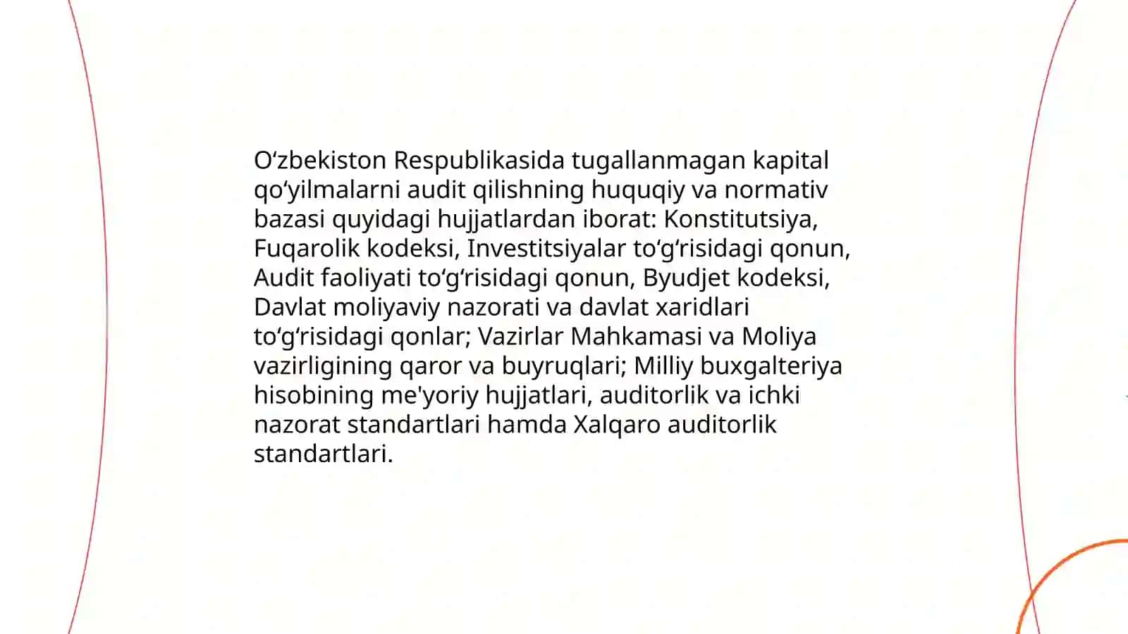 Tugallanmagan kapital qo‘yilmalar auditi 4