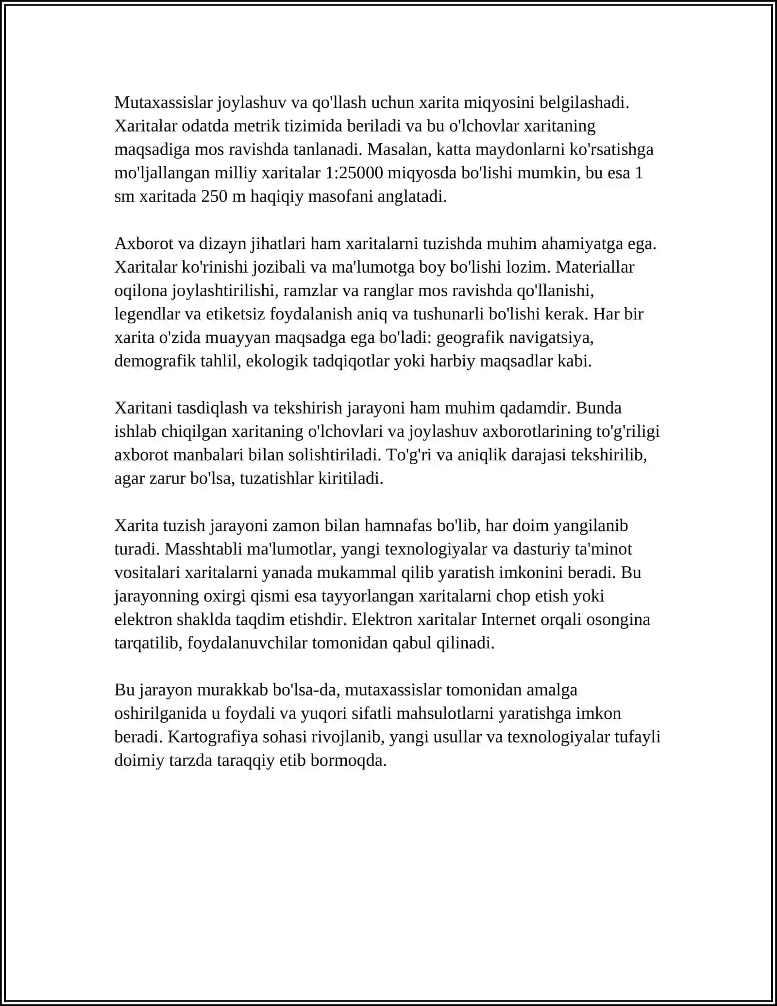 XARITA BILAN ISHLASH 4