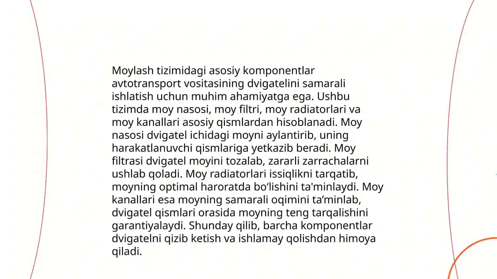 Moylash tizimi 4