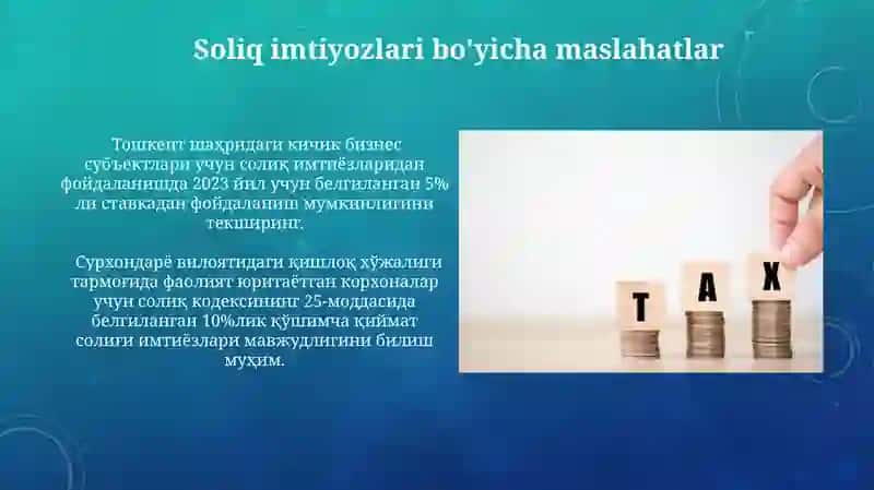 Soliq Imtiyozlari 4