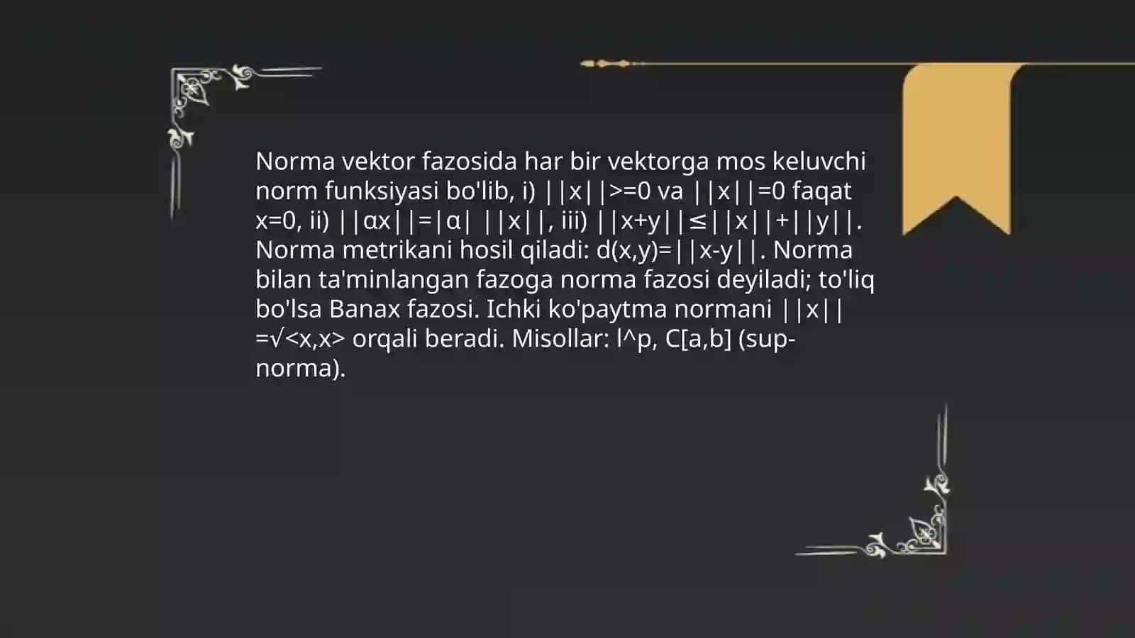 Funksional qiymatli tahlil 4