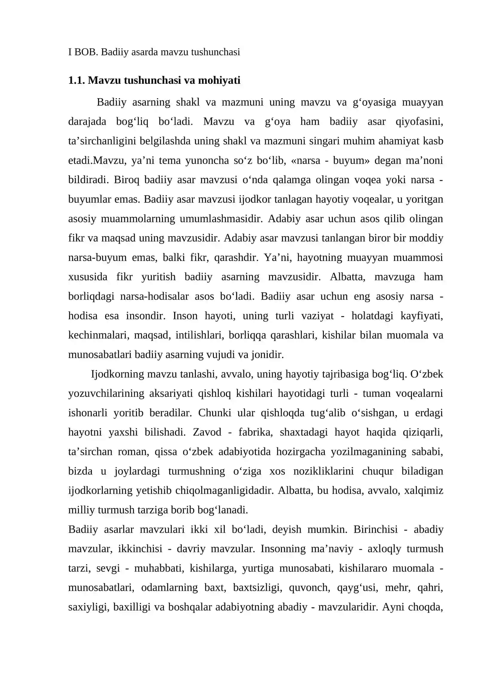 Badiy asarlarda mavzu va g’oya 4