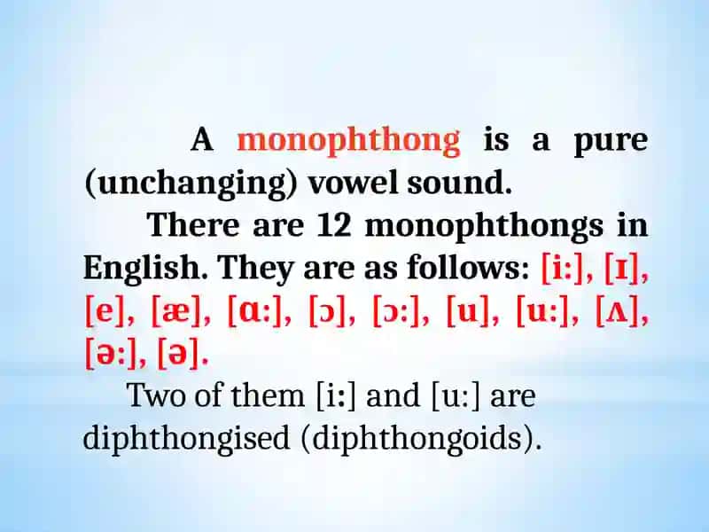 The Classification of English Vowel Phonemes 4