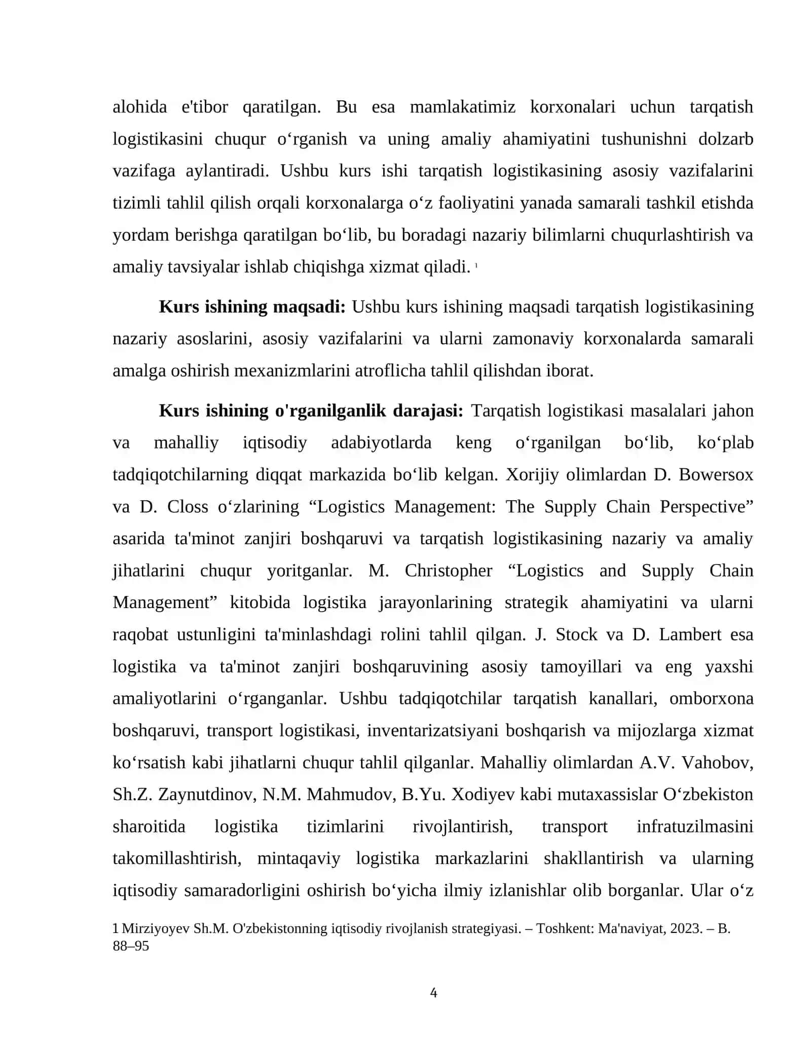 "TARQATISH LOGISTIKASINING ASOSIY VAZIFALARI" 4