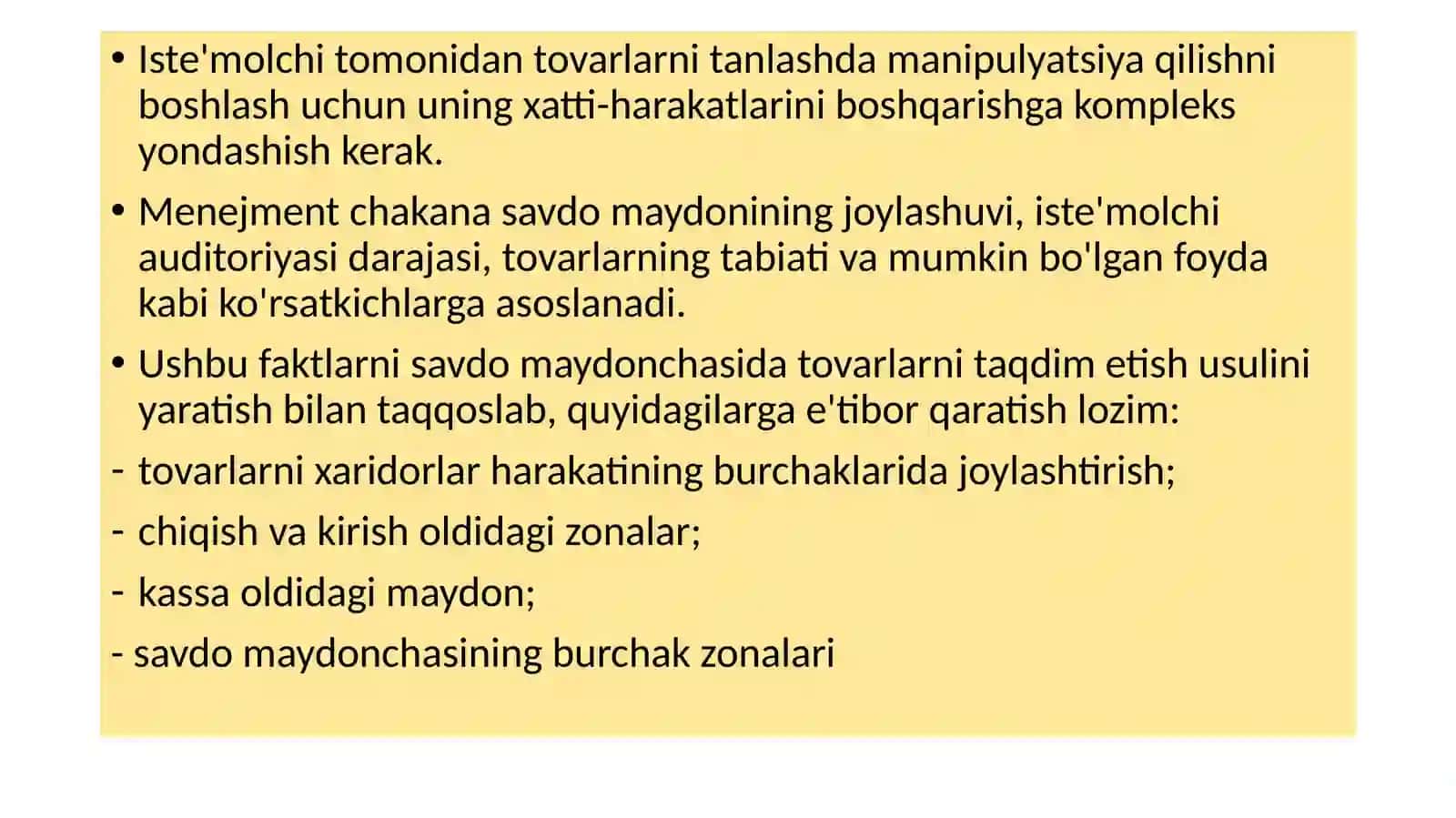Merchandayzing vositalari va texnologiyalari 4