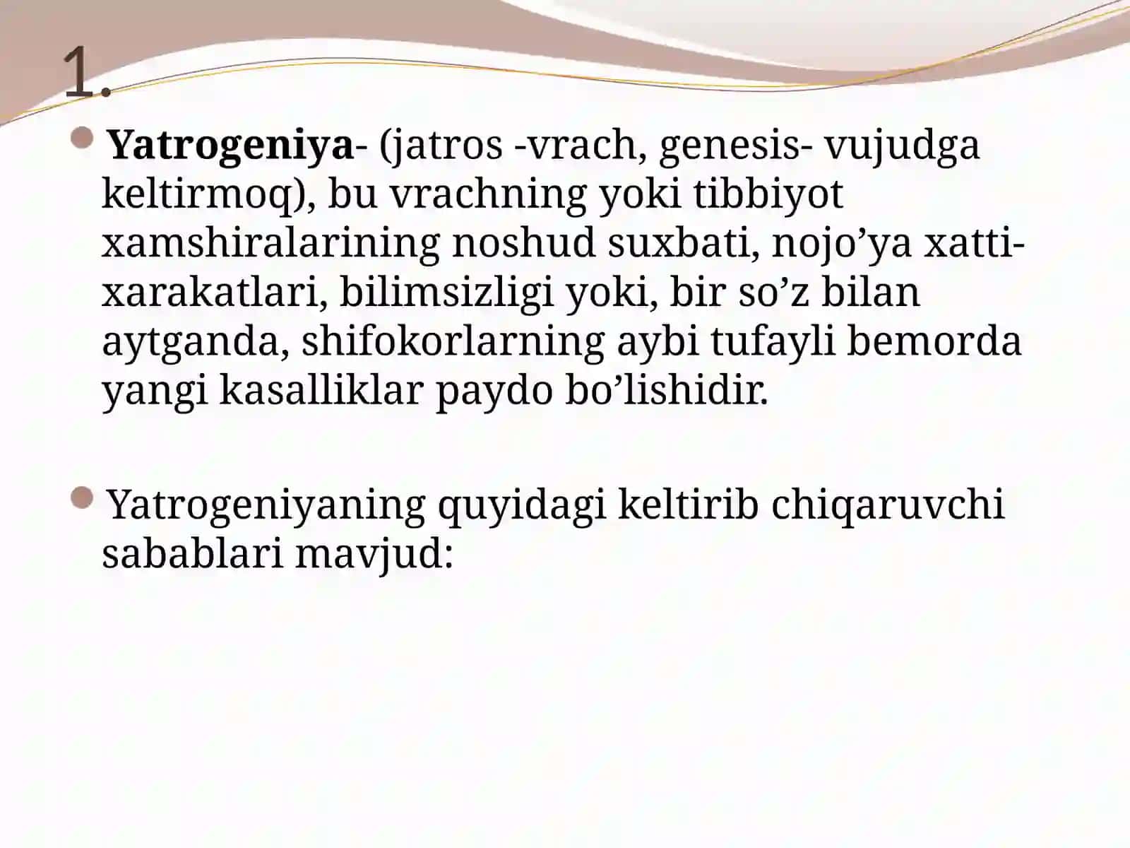 NEONTOLOGIYADA YATROGENIYA 4