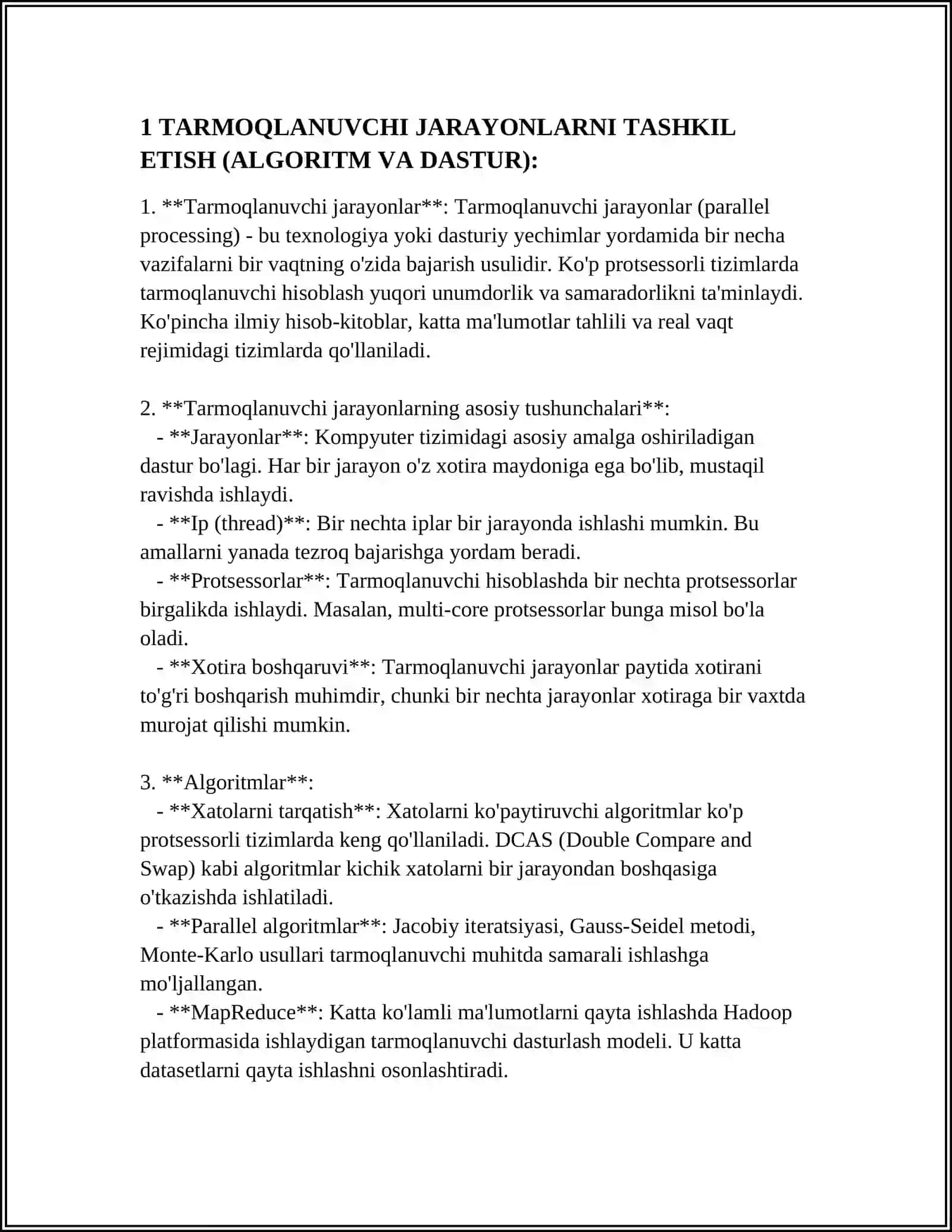 Tarmoqlanuvchi jarayonlar 4