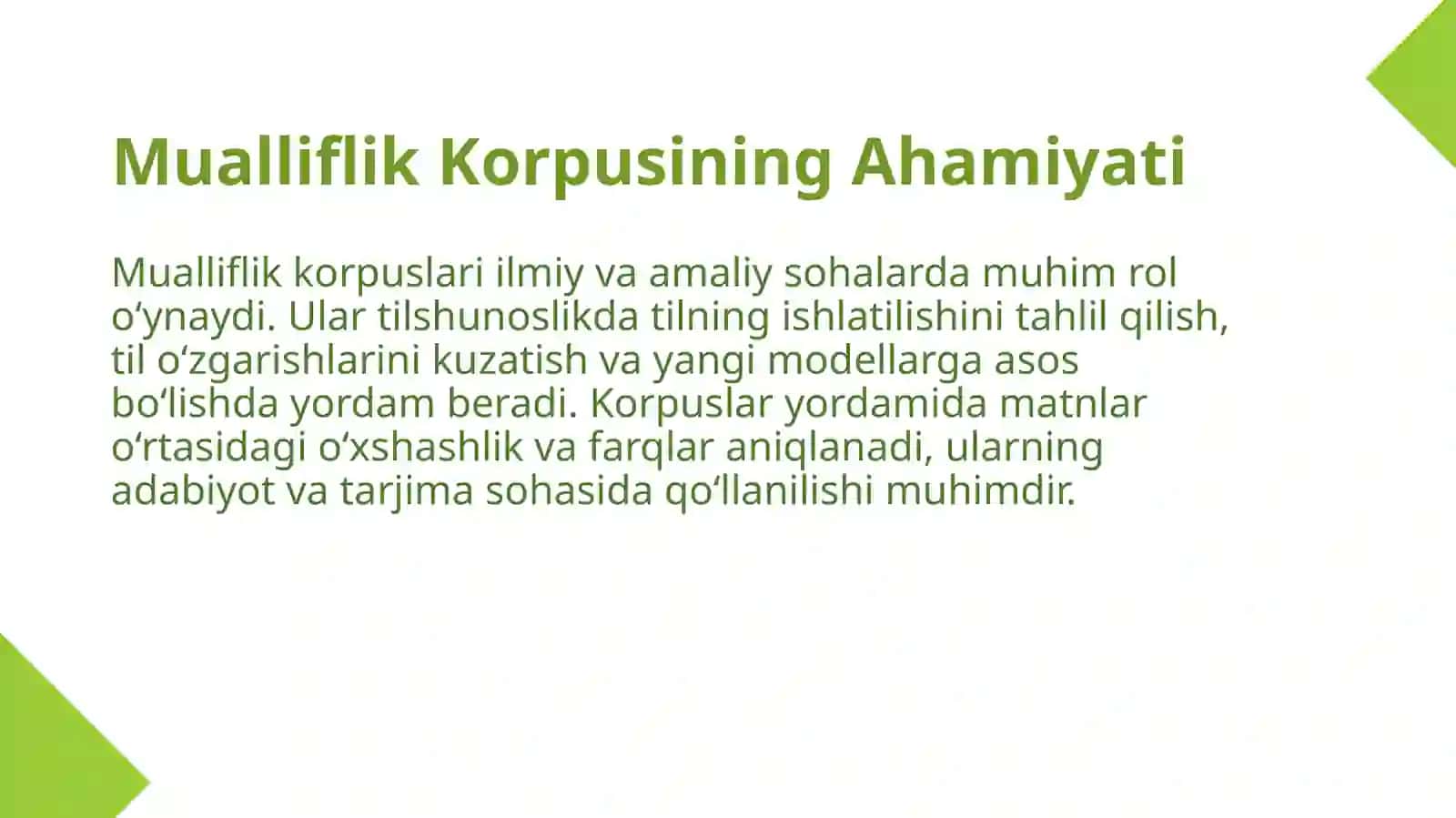 Mualliflik korpusi ustida ishlash 4