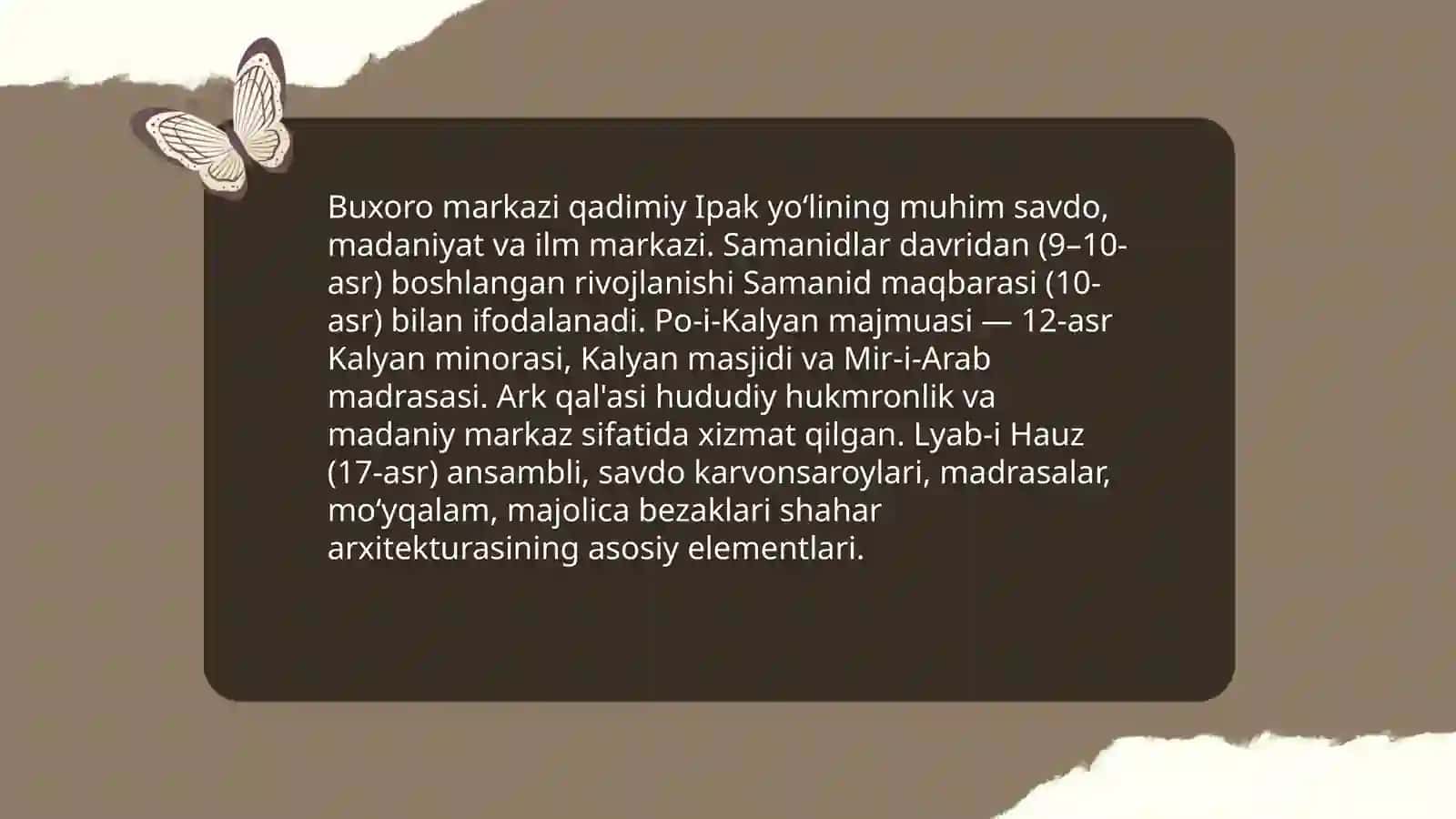 Oʻzbekistonning Tarixiy shaharlari 4