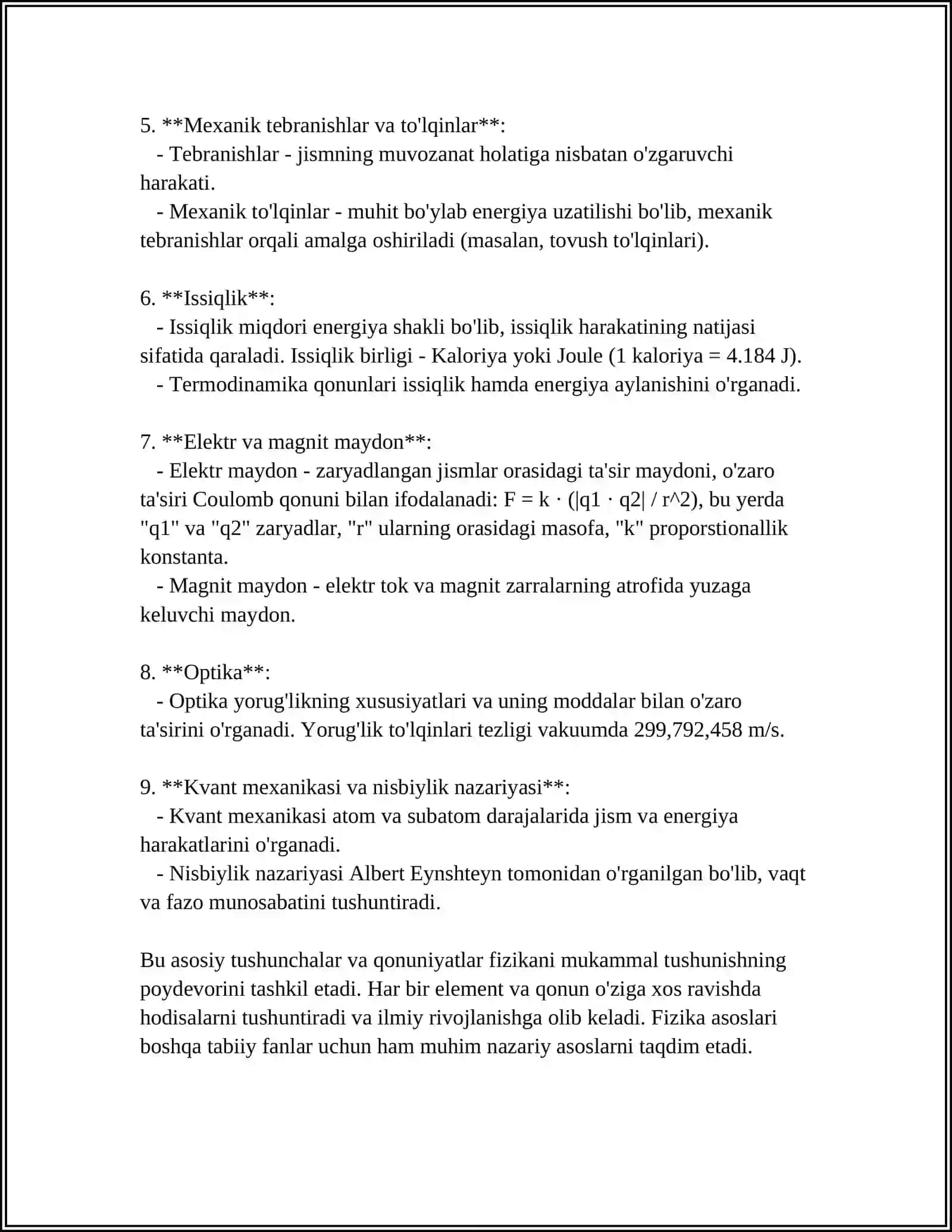 Fizika asoslari 4