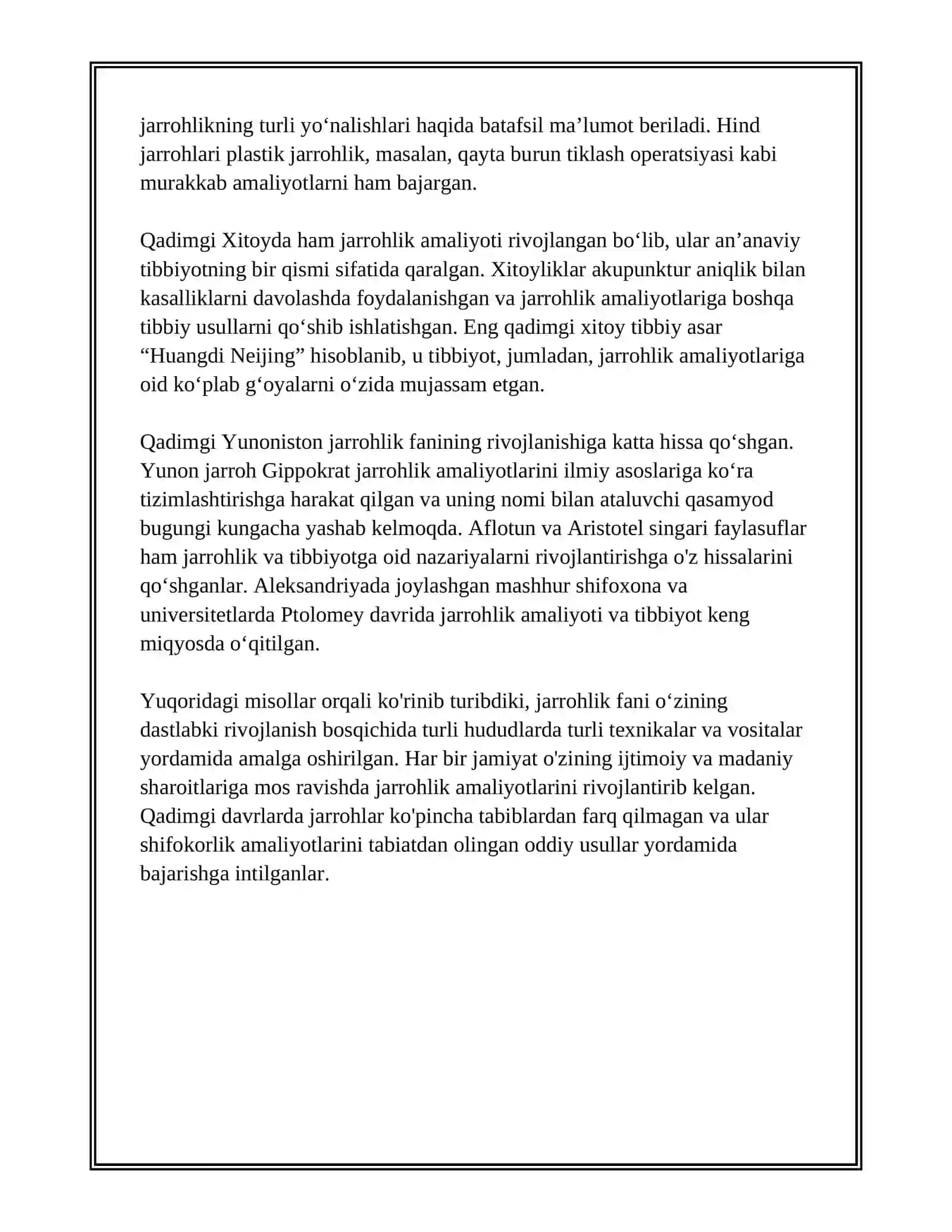 XIRURGIYA FANINING RIVOJLANISH TARIXI 4
