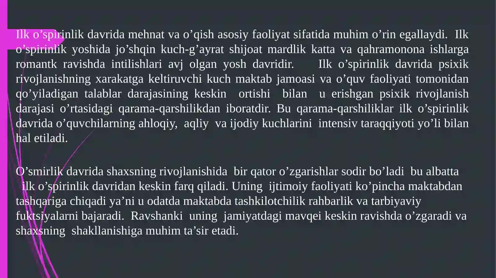 O’spirinlikdavrining psixologik xususiyatlari 4