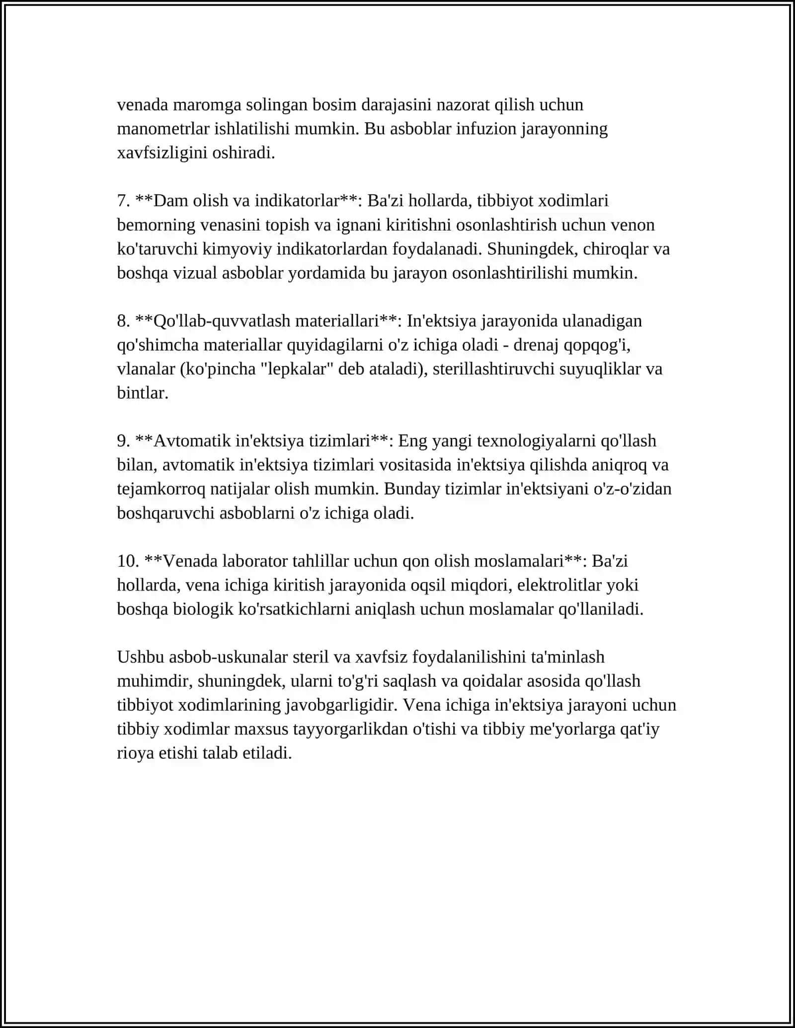 VENA ICHIGA INEKSIYA QILISH 4