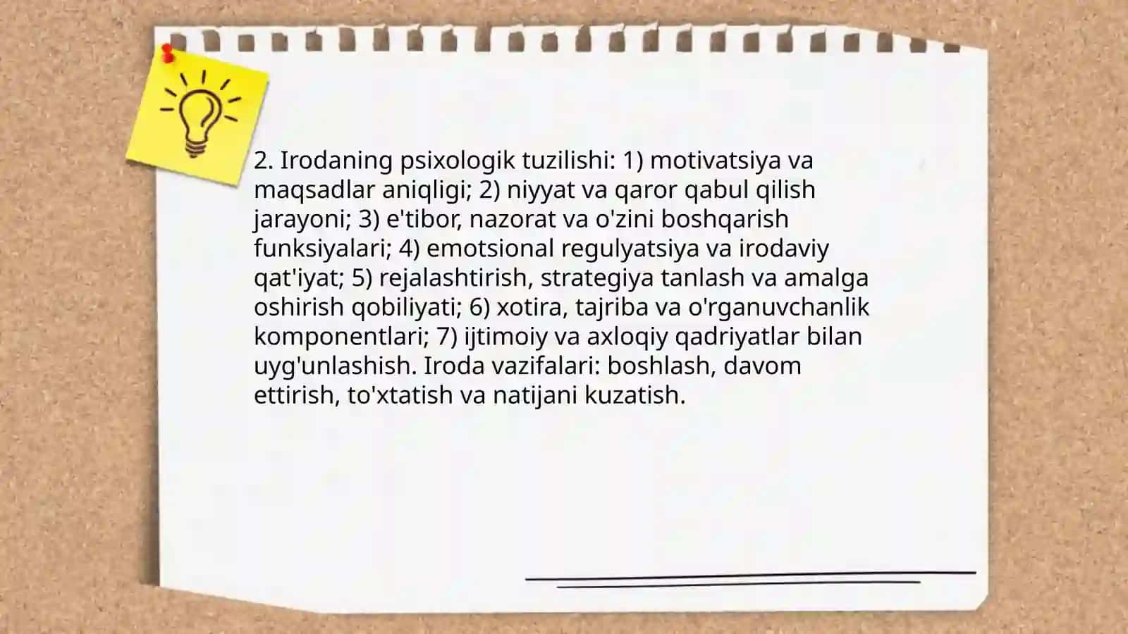 Irodaning hususiyatlarini organish 4