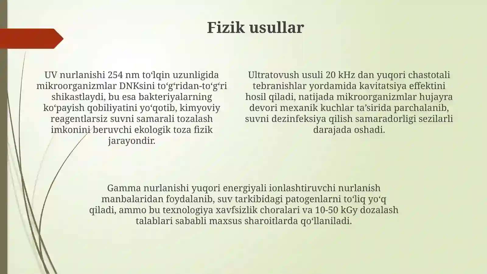 Oqova suvlarni zararsizlantirish 4