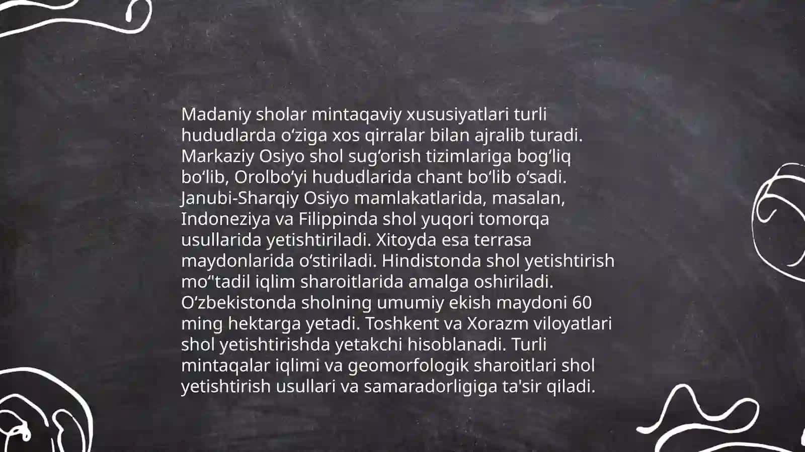 Madaniy sholining har-xilligi 4