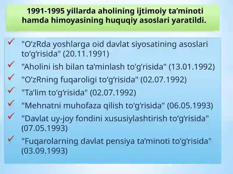 Faol ijtimoiy siyosat – aholini kuchli himoya qilish omili 4