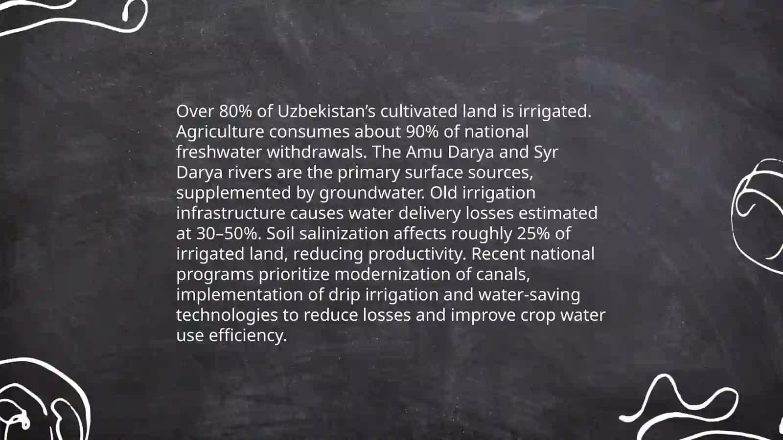 The spheres of an economy of Uzbekistan 4