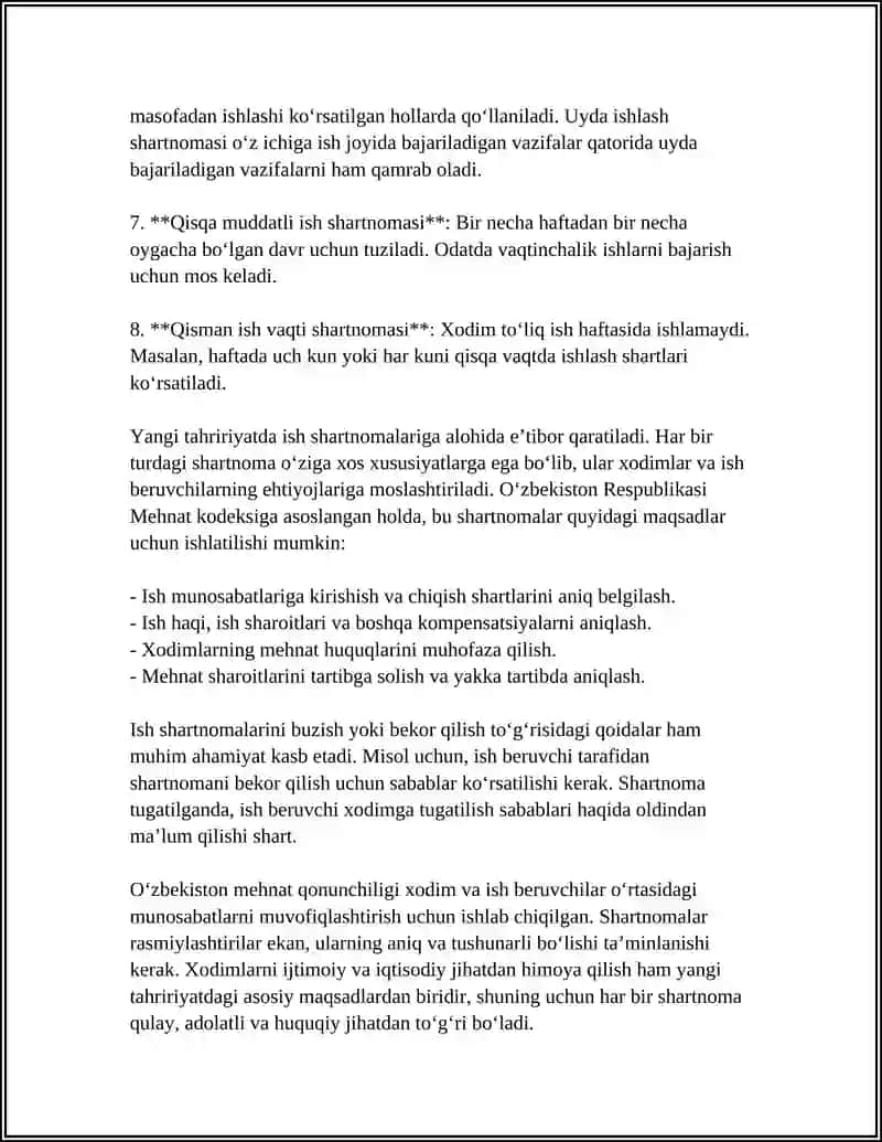 MEHNAT KODEKSINING YANGI TAHRIRIYATI 4