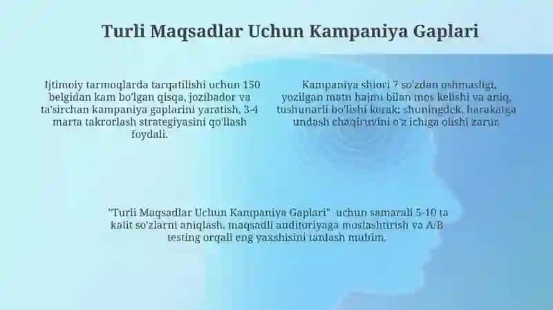 Kampaniya Gaplarining Samaradorligi 4