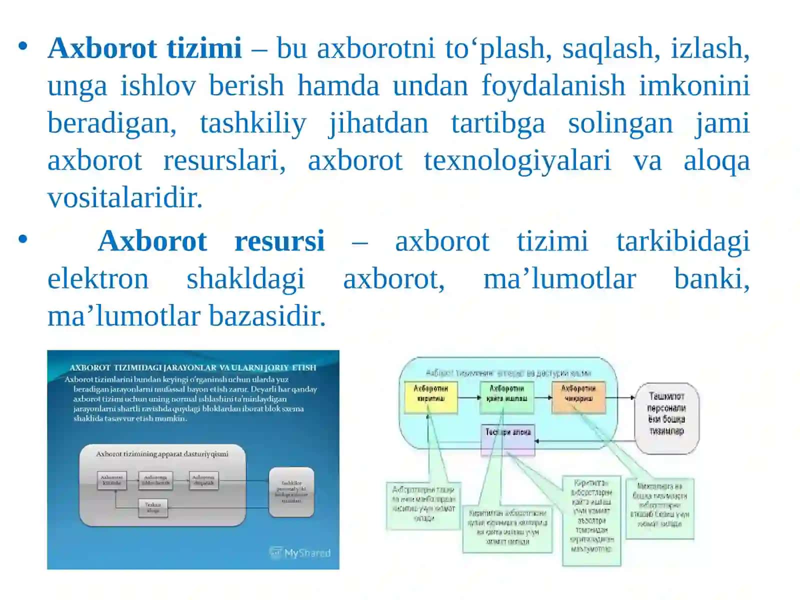 Axborot tizimlari 4