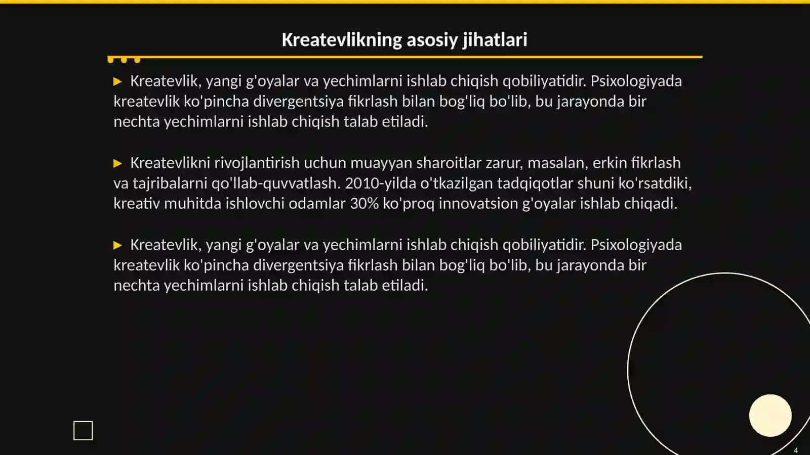 Intellekt va kreatevlik 4