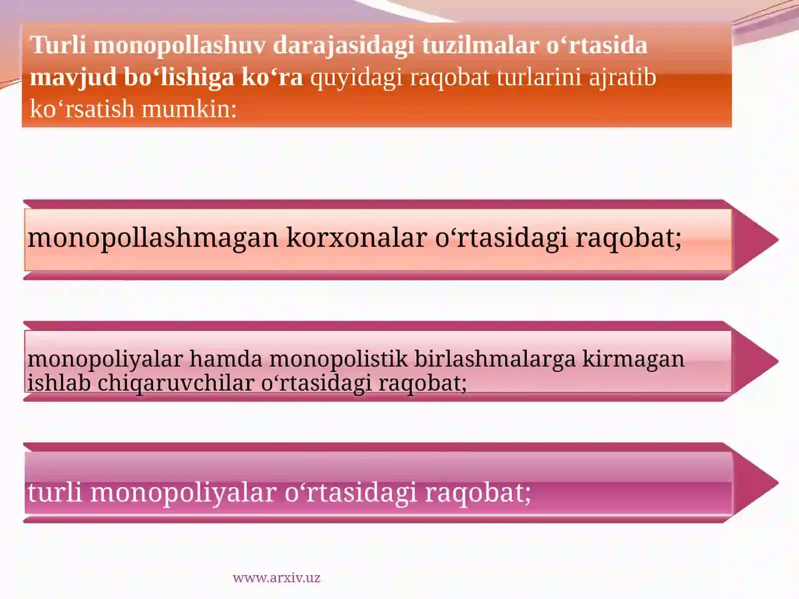 MONOPOLISTIK RAQOBAT VA OLIGOPOLIYA 4