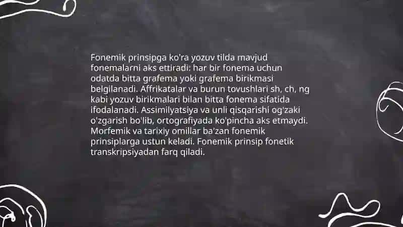 Orfografiya qoidalari. Fonetik yozuv(transkripsiya) 4