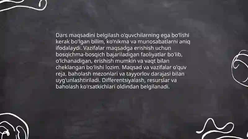Dars - taʼlimni tashkil etishning asosiy shakli 4