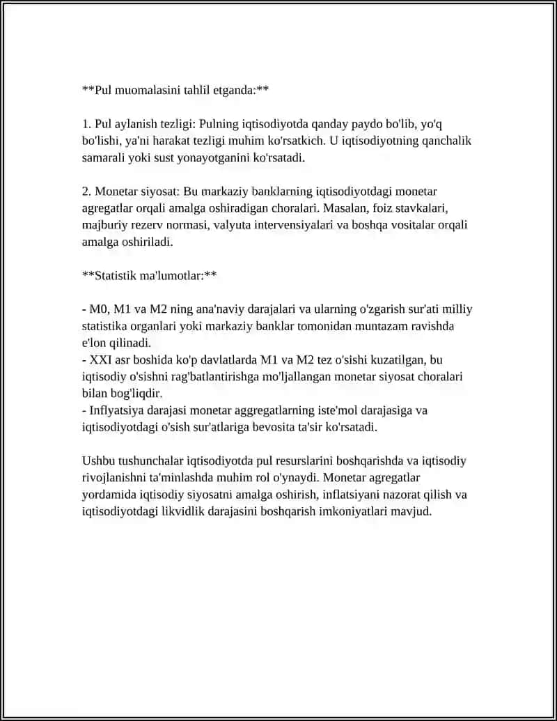 PUL MUOMALASI STATISTIKASI 4