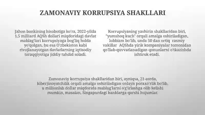 Korrupsiya tushunchasi ma'nosi va tarixi 4