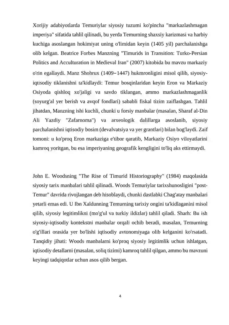 Temuriylar imperiyasi 4