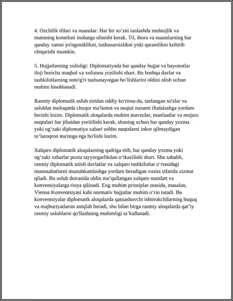 RASMIY DIPLOMATIK VA SOF QONUNCHILIK USLUBLARI 4