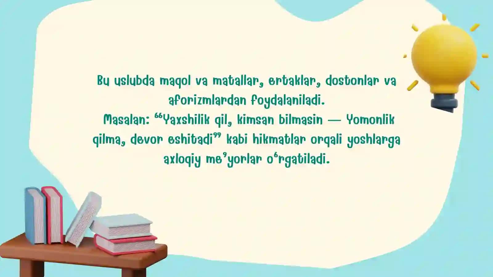 Xalq pedagogikasida tarbiya uslublari 4