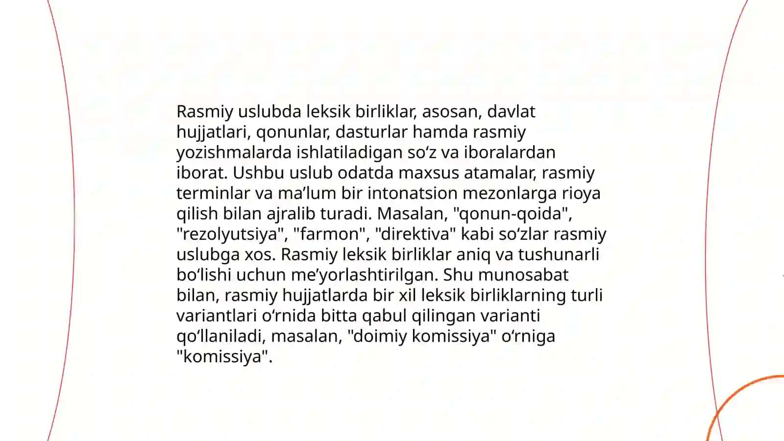 Ilmiy va Rasmiy Idoraviy Uslublarning Leksik Grammatik xususiyatlari 4