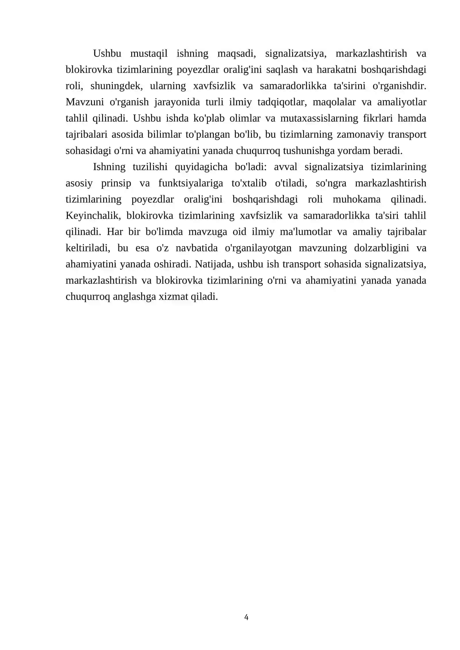 Signalizatsiya, markazlashtirish va blokirovka (SMB) tizimlari: Svetoforlar strelkalarni boshqarish va poyezdlar oralig'ini saqlash qurilmalari 4
