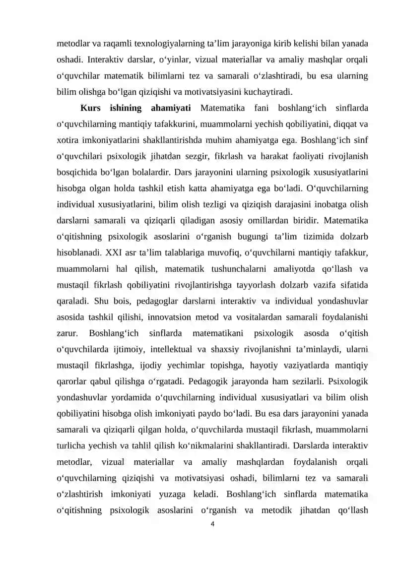 Matematika oqitishning psixologik asoslari 4