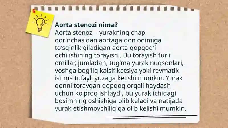 Aortal klapn yetishmovchiligi va stenozi etiologiyasi 4