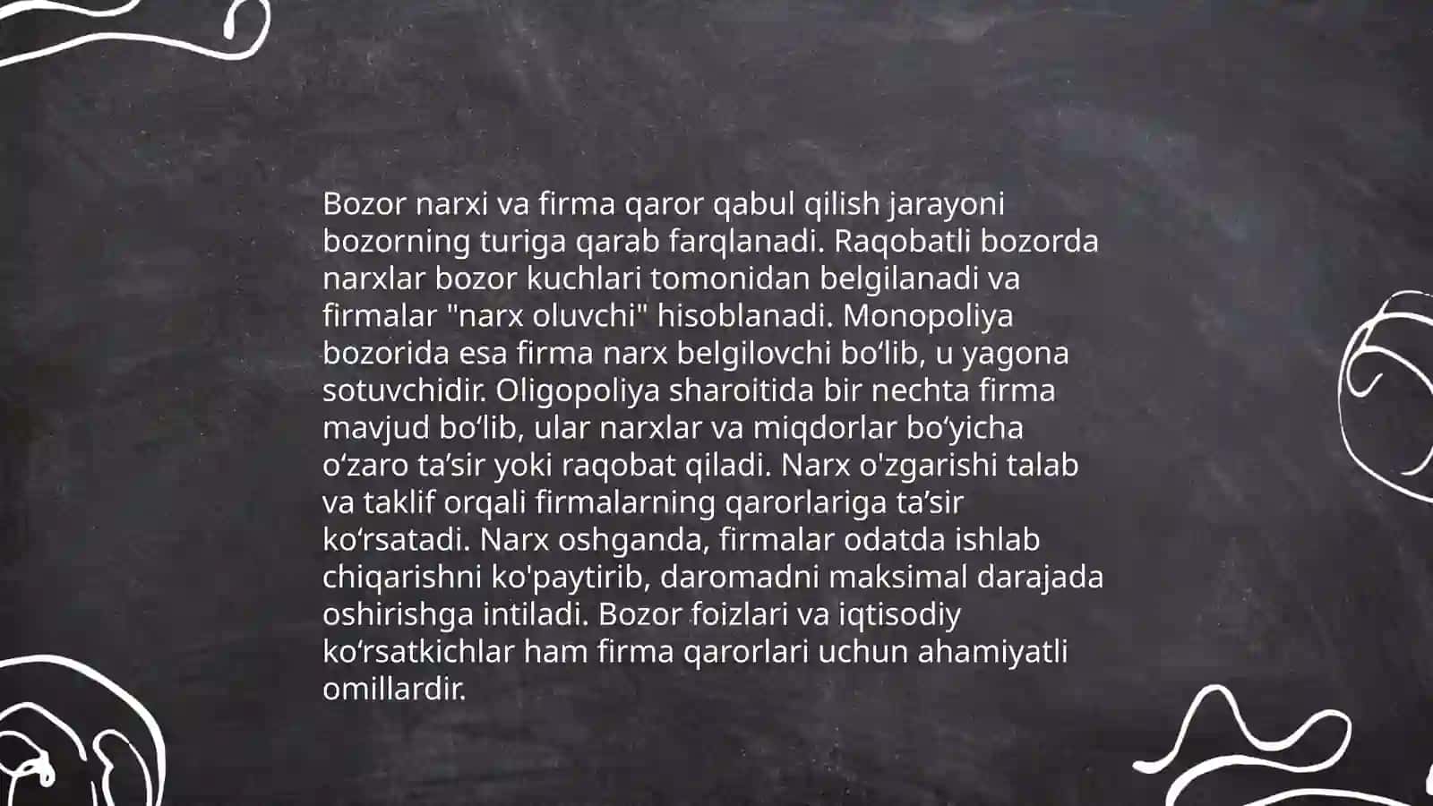 Mukammal raqobat sharoitlari 4