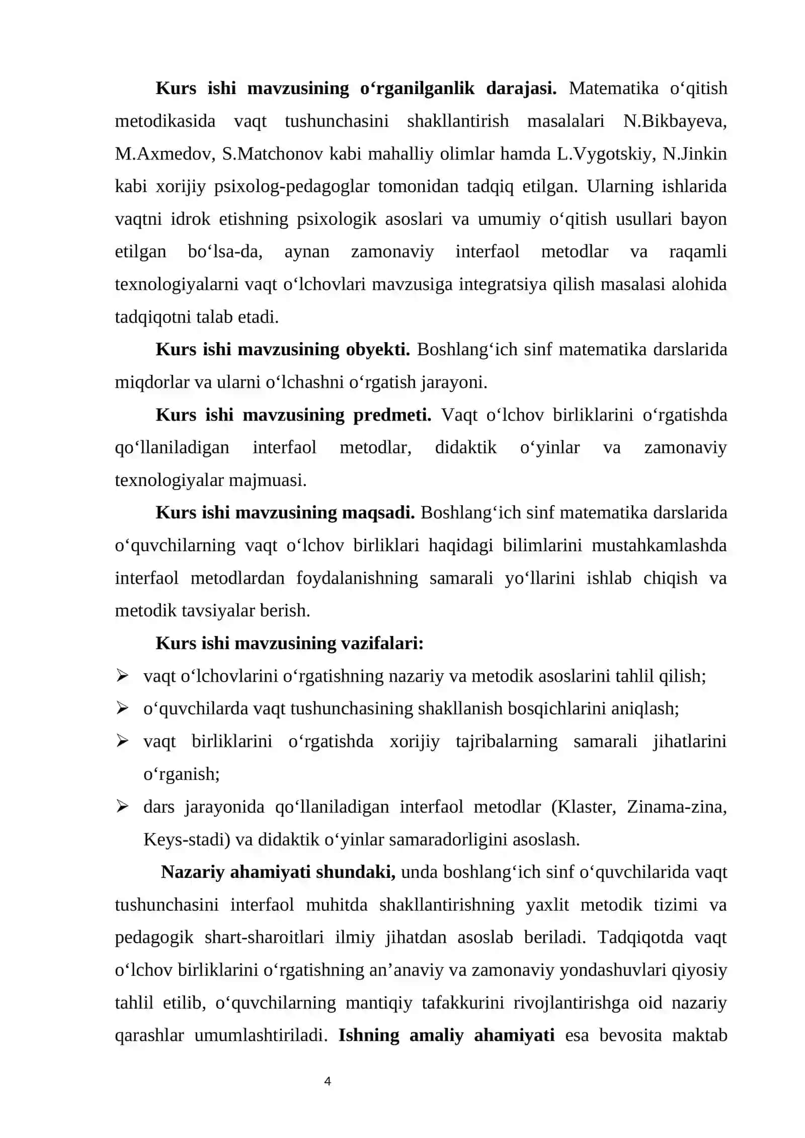 Vaqt o‘lchov birliklarini o‘rgatishda interfaol metodlardan foydalanish 4