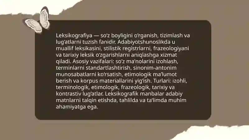 Adabiyotshunoslikning yordamchi sohalari 4