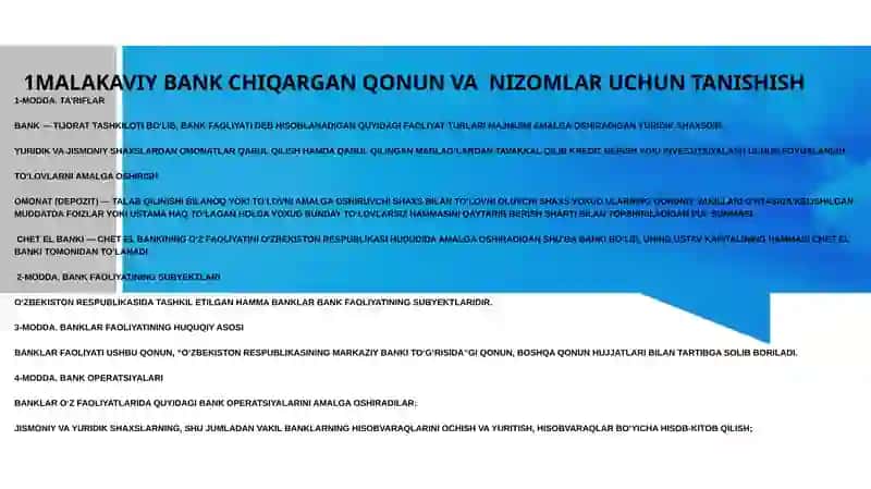 Bank va Moliya Kafedrasi Hisoboti 4