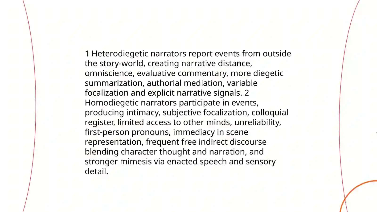 Stylistic analysis of prose(diegetic and mimesis) 4
