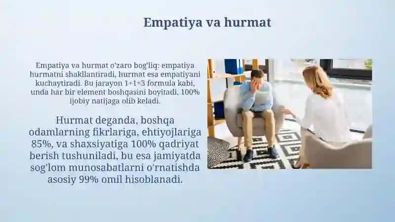 Xulq atvor bòyicha maslahat 4